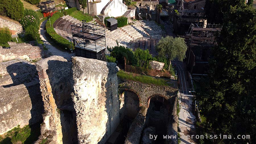 Le sostruzioni del teatro romano di Verona